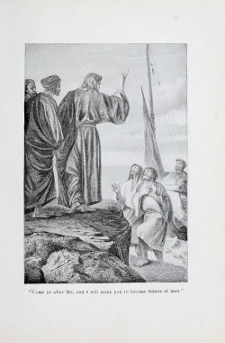 Hıristiyan illüstrasyon. Eski görüntü