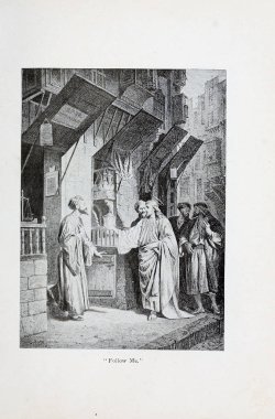 Hıristiyan illüstrasyon. Eski görüntü