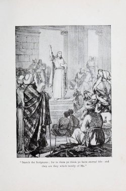 Hıristiyan illüstrasyon. Eski görüntü