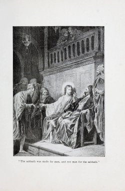 Hıristiyan illüstrasyon. Eski görüntü