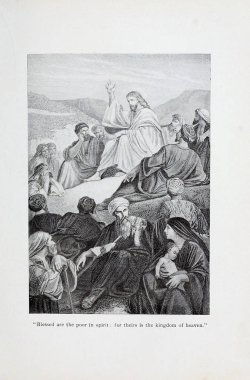 Hıristiyan illüstrasyon. Eski görüntü