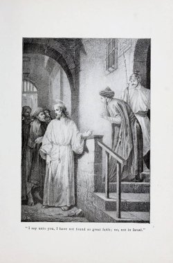 Hıristiyan illüstrasyon. Eski görüntü