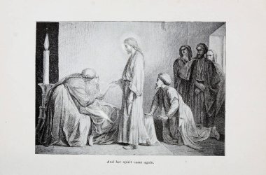 Hıristiyan illüstrasyon. Eski görüntü