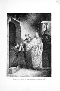 Hıristiyan illüstrasyon. Eski görüntü