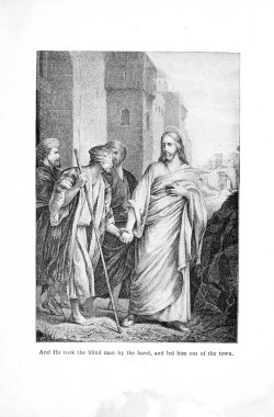 Hıristiyan illüstrasyon. Eski görüntü