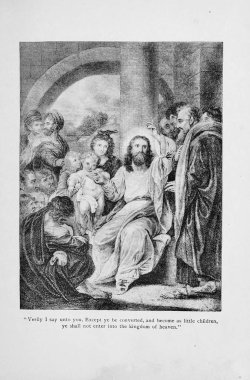 Hıristiyan illüstrasyon. Eski görüntü