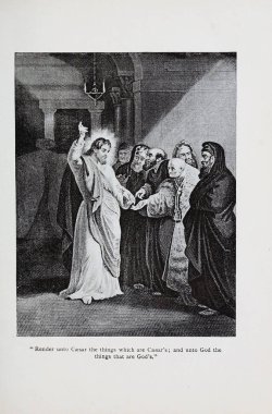 Hıristiyan illüstrasyon. Eski görüntü