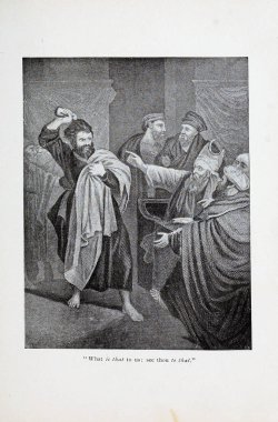 Hıristiyan illüstrasyon. Eski görüntü