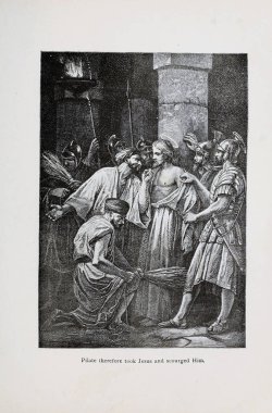 Hıristiyan illüstrasyon. Eski görüntü