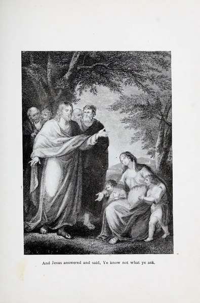 Hıristiyan illüstrasyon. Eski görüntü