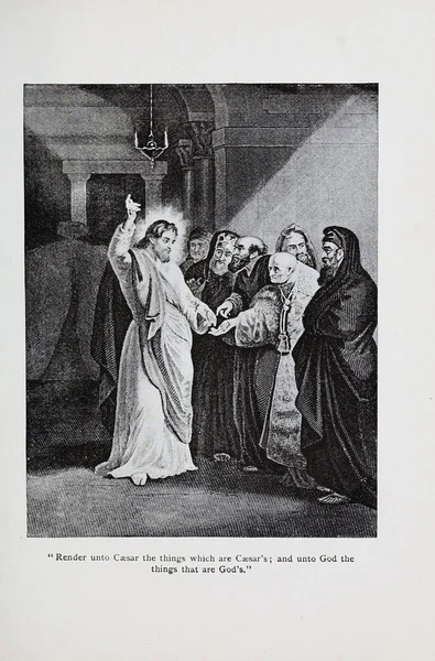 Hıristiyan illüstrasyon. Eski görüntü