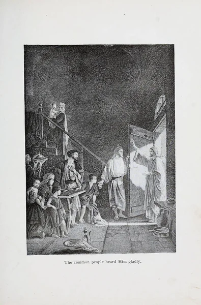 Hıristiyan illüstrasyon. Eski görüntü