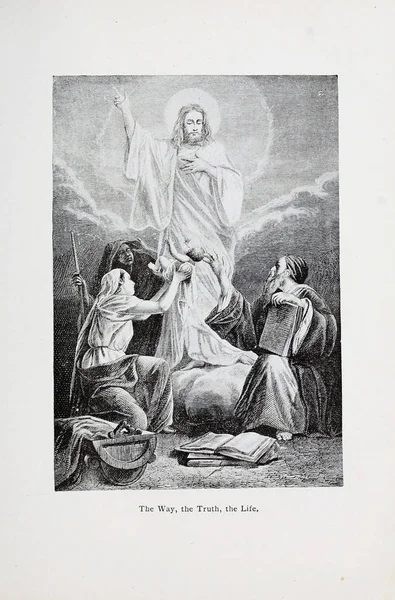 Hıristiyan illüstrasyon. Eski görüntü