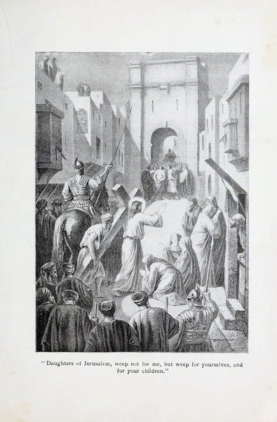 Hıristiyan illüstrasyon. Eski görüntü