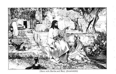 Hıristiyan illüstrasyon. Eski görüntü