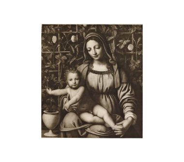 Hıristiyan illüstrasyon. Eski görüntü