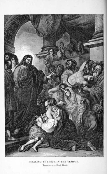 Hıristiyan illüstrasyon. Eski görüntü