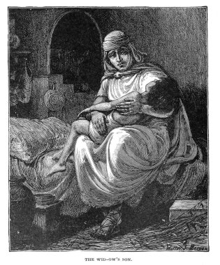 Hıristiyan illüstrasyon. Eski görüntü