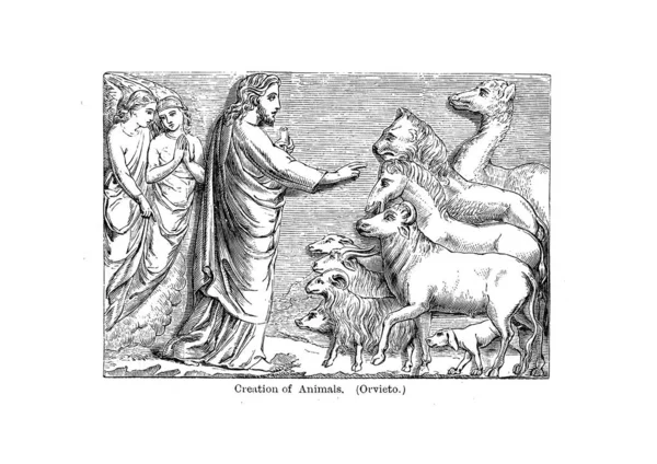 Христианская Иллюстрация Старое Изображение — стоковое фото