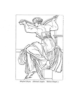 Hıristiyan illüstrasyon. Eski görüntü