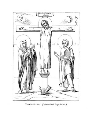 Hıristiyan illüstrasyon. Eski görüntü