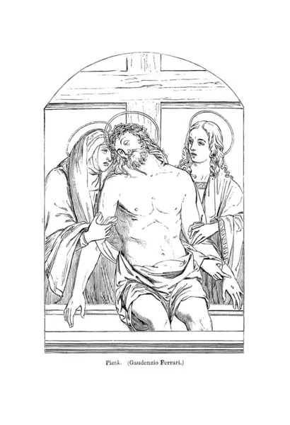 Christliche Illustration Altes Bild — Stockfoto