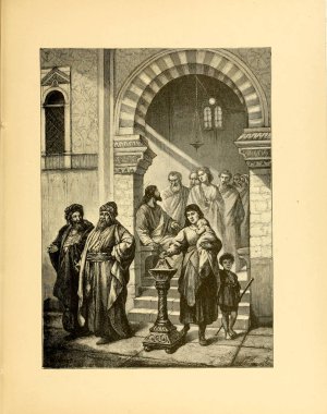 Hıristiyan illüstrasyon. Eski görüntü