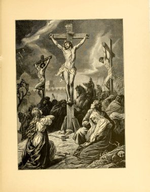 Hıristiyan illüstrasyon. Eski görüntü