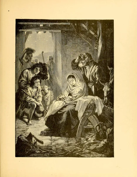 Křesťanská Ilustrace Starý Obrázek — Stock fotografie