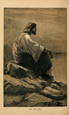 Hıristiyan illüstrasyon. Eski görüntü
