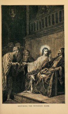 Hıristiyan illüstrasyon. Eski görüntü