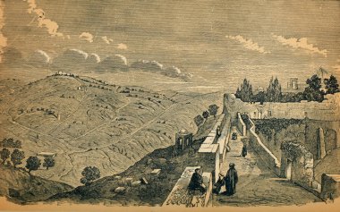 Hıristiyan illüstrasyon. Eski görüntü