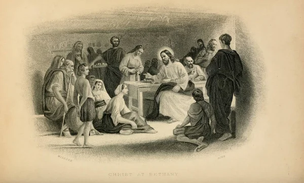 Hıristiyan illüstrasyon. Eski görüntü