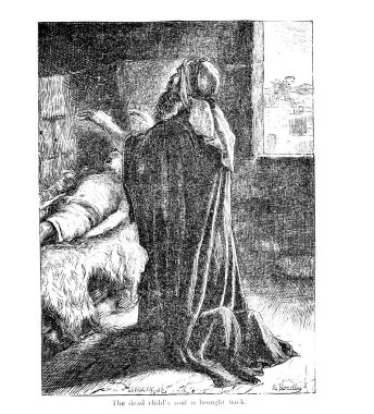 Hıristiyan illüstrasyon. Eski görüntü