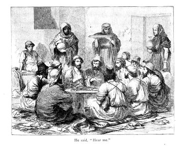 Hıristiyan illüstrasyon. Eski görüntü