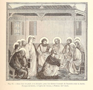 Hıristiyan illüstrasyon. Eski görüntü