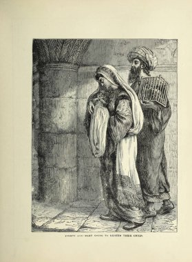 Hıristiyan illüstrasyon. Eski görüntü