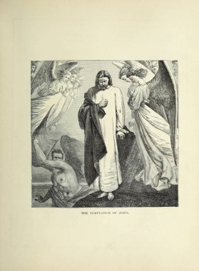 Hıristiyan illüstrasyon. Eski görüntü