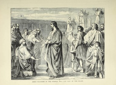 Hıristiyan illüstrasyon. Eski görüntü