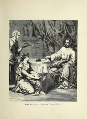 Hıristiyan illüstrasyon. Eski görüntü