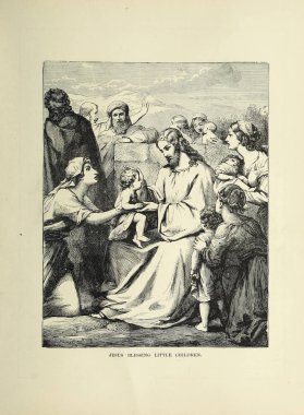 Hıristiyan illüstrasyon. Eski görüntü