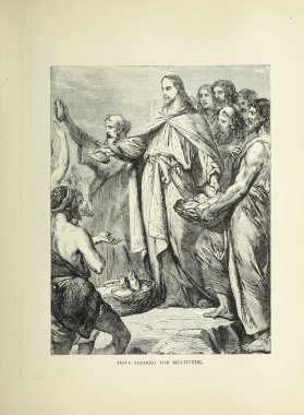 Hıristiyan illüstrasyon. Eski görüntü