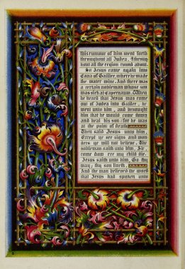 Hıristiyan illüstrasyon. Eski görüntü