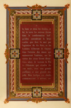 Hıristiyan illüstrasyon. Eski görüntü