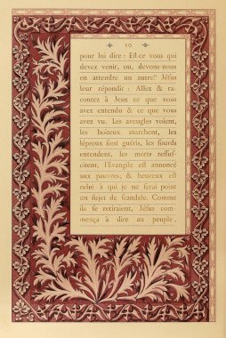 Hıristiyan illüstrasyon. Eski görüntü