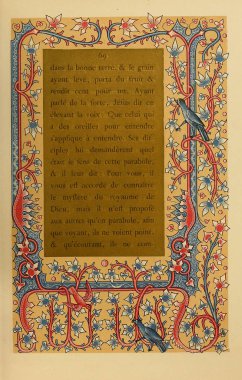 Hıristiyan illüstrasyon. Eski görüntü