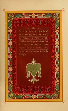 Hıristiyan illüstrasyon. Eski görüntü