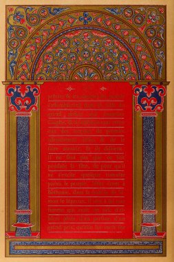 Hıristiyan illüstrasyon. Eski görüntü