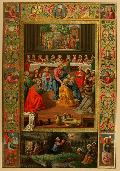 Hıristiyan illüstrasyon. Eski görüntü