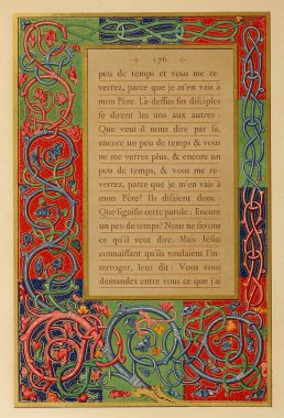 Hıristiyan illüstrasyon. Eski görüntü